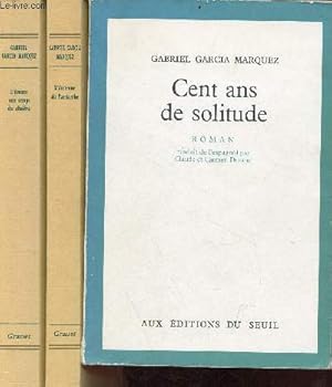Bild des Verkufers fr Lot de 3 livres de Gabriel Garcia Marquez : Cent ans de solitude (1968) + l'Automne du patriarche (1986) + l'Amour aux temps du cholra (1987) - Roman. zum Verkauf von Le-Livre