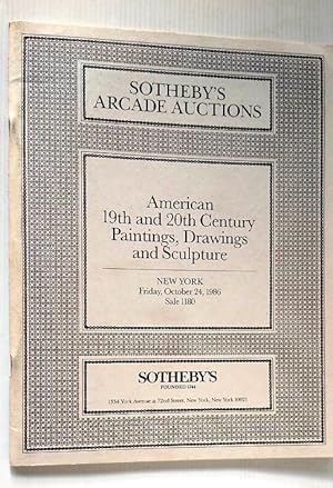 American 19th and 20th Century Paintings, Drawings and Sculpture - Sotheby's Arcade Auction Octob...