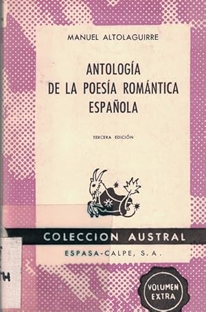 Immagine del venditore per Antologa de la poesa romnica espaola. venduto da La Librera, Iberoamerikan. Buchhandlung