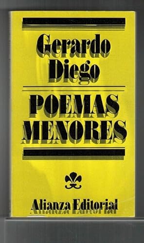 Bild des Verkufers fr Poemas menores. Prlogo y seleccin de autor. zum Verkauf von La Librera, Iberoamerikan. Buchhandlung