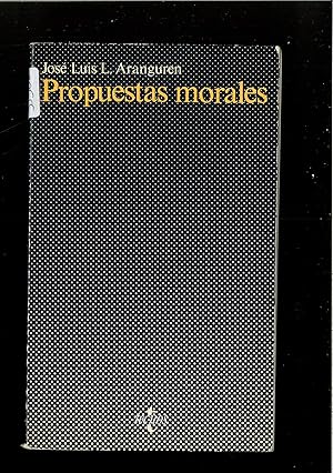 Seller image for propuestas_morales for sale by Papel y Letras