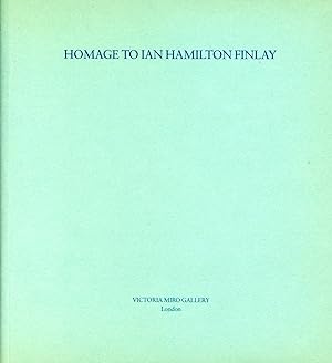 Seller image for Homage to Ian Hamilton Finlay for sale by Bagatelle Books, IOBA