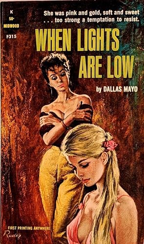 Bild des Verkufers fr Lesbian Pulp "When Lights are Low," 1963 zum Verkauf von Max Rambod Inc