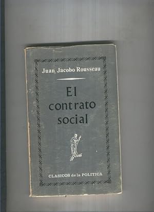 Seller image for El contrato social o principios de derecho politico for sale by El Boletin