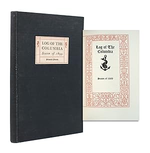 Seller image for Log of the Columbia. Season of 1899 for sale by James Cummins Bookseller, ABAA