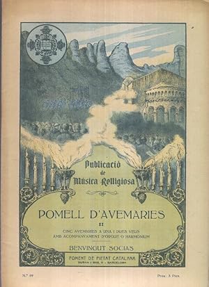 Immagine del venditore per Publicacio de Musica Religiosa: Pomell D,avemaries venduto da El Boletin