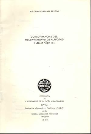 CONCORDANCIAS DEL RECONTAMIENTO DE ALMIQDAD Y ALMAYACA (III).