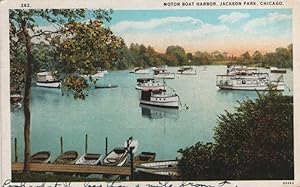 Seller image for boat postcard: Motor Boat Harbor, Jackson Park, Chicago for sale by Mobyville
