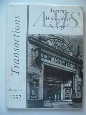 Seller image for Transactions of the Ancient Monuments Society: v. 41 for sale by WeBuyBooks