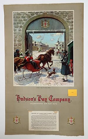 "Troops at Upper Fort Garry, 1846-48" Original 1946 Calendar