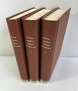 Bild des Verkufers fr Chronographia Regum Francorum. Tome I, II et III. Drei Bnde. (= Socit de l'Histoire de France). zum Verkauf von Antiquariat Bookfarm