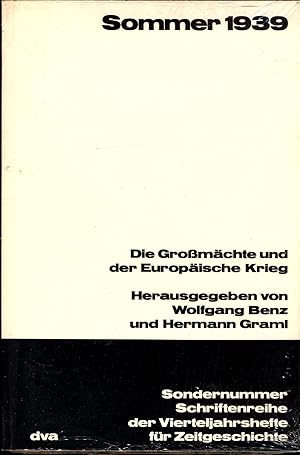 Bild des Verkufers fr Sommer 1939   Die Gromchte und der Europische Krieg zum Verkauf von avelibro OHG