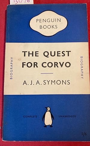 Seller image for The Quest for Corvo: An Experiment in Biography. for sale by Plurabelle Books Ltd