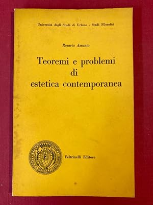 Immagine del venditore per Teoremi e Problemi di Estetica Contemporanea. venduto da Plurabelle Books Ltd