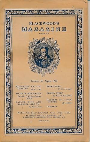 Seller image for Blackwood's Magazine. Volume 268. No 1618. August 1950 for sale by Barter Books Ltd