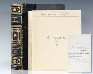 Bild des Verkufers fr Collection of 28 Autographs of the First Governors of Pennsylvania. zum Verkauf von Raptis Rare Books