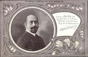 Bild des Verkufers fr Jugendstil Passepartout Ansichtskarte / Postkarte Journalist und Schriftsteller Alfred Capus, Portrait zum Verkauf von akpool GmbH