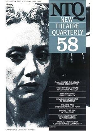 Seller image for New Theatre Quarterly 58: Volume 15, Part 2 (New Theatre Quarterly, Series Number 58) for sale by WeBuyBooks