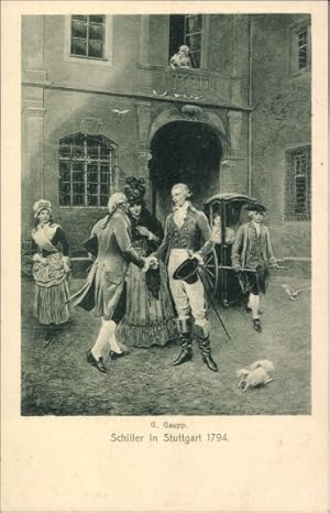 Immagine del venditore per Knstler Ansichtskarte / Postkarte Gaupp, G., Schriftsteller Friedrich von Schiller in Stuttgart 1794 venduto da akpool GmbH