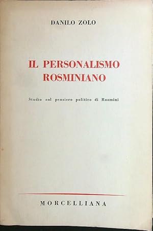 Immagine del venditore per Il personalismo rosminiano venduto da Librodifaccia