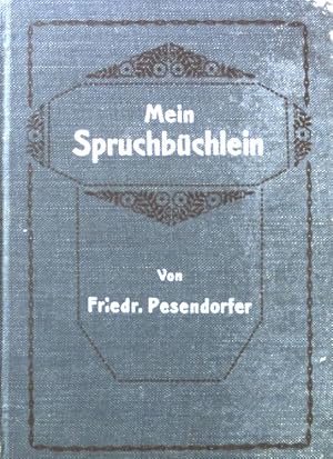 Image du vendeur pour Mein Spruchbchlein. mis en vente par books4less (Versandantiquariat Petra Gros GmbH & Co. KG)