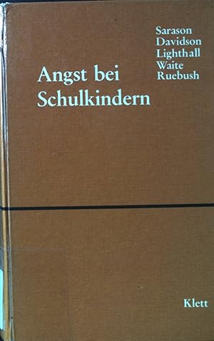 Imagen del vendedor de Angst bei Schulkindern : e. Forschungsbericht. a la venta por books4less (Versandantiquariat Petra Gros GmbH & Co. KG)
