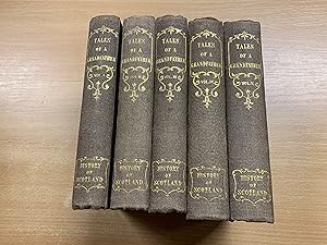*RARE* c1830s SIR WALTER SCOTT "TALES OF A GRANDFATHER" 5 VOLUMES BOOKS