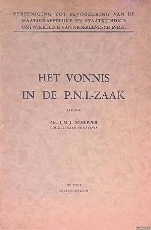 Seller image for Het vonnis in de P.N.I.-zaak for sale by Klondyke