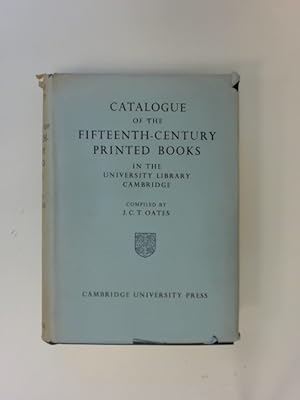 A Catalogue of the Fiftheenth-Century Printed Books in the University Library Cambridge.