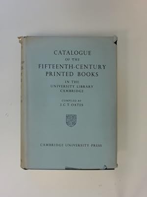 Bild des Verkufers fr A Catalogue of the Fiftheenth-Century Printed Books in the University Library Cambridge. zum Verkauf von Wissenschaftliches Antiquariat Zorn
