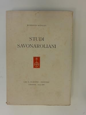 Studi Savonaroliani.