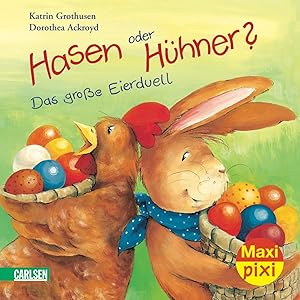 Seller image for Hasen oder Hhner? das groe Eierduell for sale by Antiquariat Buchhandel Daniel Viertel