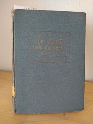 Bild des Verkufers fr Die Grundlagen der jdischen Ethik. [Mit Einleitungen von L. Baeck, S. Bernfeld, I. Elbogen, S. Hochfeld, A. Loewenthal]. (= Die Lehren des Judentums - Nach den Quellen - Herausgegeben vom Verband der deutschen Juden, Band 1). zum Verkauf von Antiquariat Kretzer