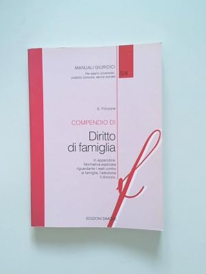 Bild des Verkufers fr Compendio di diritto di famiglia (Manuali giuridici) zum Verkauf von Antiquariat Buchhandel Daniel Viertel