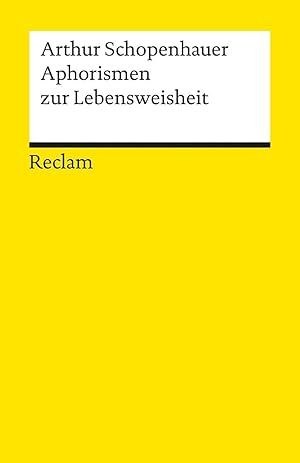 Bild des Verkufers fr Aphorismen zur Lebensweisheit Arthur Schopenhauer. Hrsg. von Arthur Hbscher zum Verkauf von Antiquariat Buchhandel Daniel Viertel