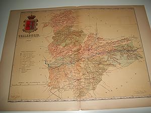 Seller image for Mapa de la provincia de Valladolid. 1901. Firmado por Benito Chias for sale by EL BOLETIN