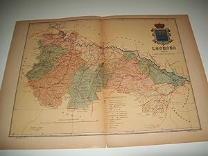 Seller image for Mapa de la provincia de Logroo .1903. Firmado por Benito Chias for sale by EL BOLETIN