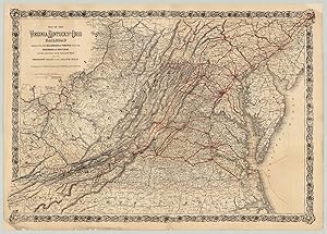 Map of the Virginia, Kentucky and Ohio Railroad Connecting the Railroads of Virginia With the Rai...