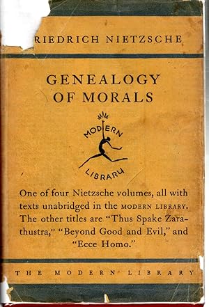 Seller image for The Genealogy of Morals (Modern Library #62) for sale by Dorley House Books, Inc.