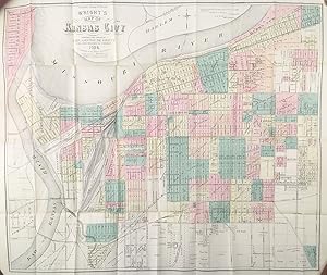 Wright's New Map and Guide for Kansas City, Mo. Kansas City and Wyandotte, Kans