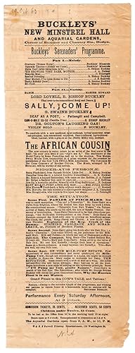 Buckleys' New Minstrel Hall and Aquarial Gardens, Corner of Summer and Chauncy Str., Boston: Buck...