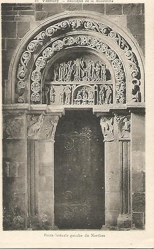 Seller image for Postal 52502: VEZELAY. Puerta lateral de la Basilica for sale by EL BOLETIN