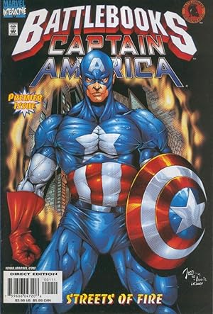 Imagen del vendedor de CAPTAIN AMERICA BATTLEBOOK: Streets of Fire, (With Battle-Card) a la venta por El Boletin