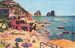 Imagen del vendedor de CROMO AMATLLER - La vuelta al mundo en ochenta dias album no 1 cromo no 25. Italia. Isla de Capri a la venta por EL BOLETIN