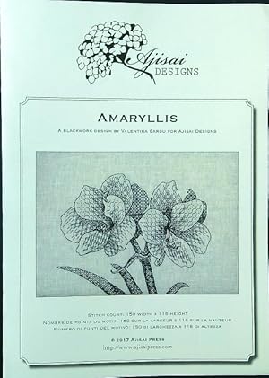 Bild des Verkufers fr Amaryllis. A blackwork design zum Verkauf von Librodifaccia