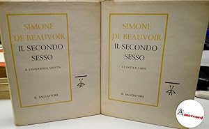 Seller image for De Beauvoir Simone, Il secondo Sesso (2 voll.), il Saggiatore, 1961. for sale by Amarcord libri