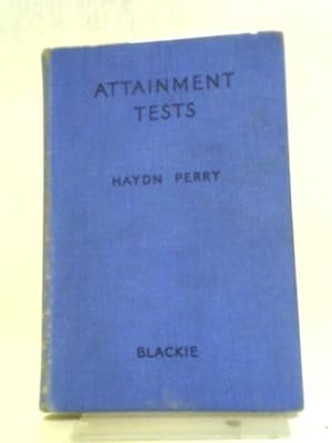 Imagen del vendedor de Attainment Tests a la venta por World of Rare Books