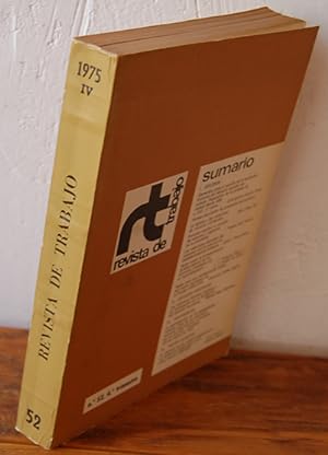 Seller image for REVISTA DE TRABAJO, NMERO 52, 4. TRIMESTRE 1975 for sale by EL RINCN ESCRITO