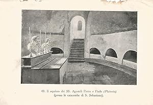 Imagen del vendedor de Lamina 462: CATACUMBAS DE ROMA. Sepulcro de los santos Pedro y Pablo. a la venta por EL BOLETIN