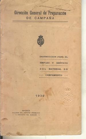 Seller image for Direccion General de Preparacion de Campaa for sale by El Boletin
